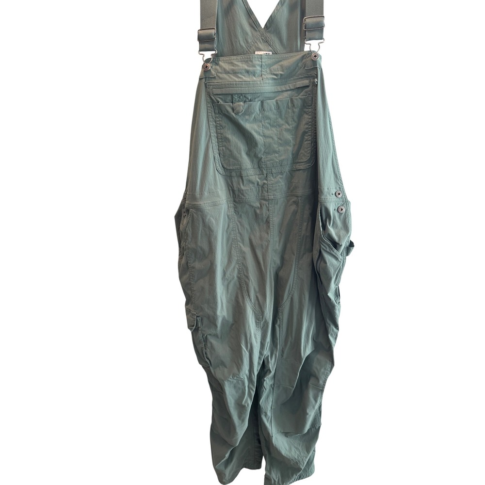 Duluth Trading Co Heirloom Gardening Bib Overalls Sage Green Ripstop Women 3XX